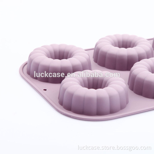 FDA/LFGB Beautiful Flowers Shaped 100% Silicone Food Grade Cake Mold